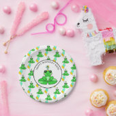 カエルパーソナライズされたハッピーバースデー ペーパープレート (パーティー)