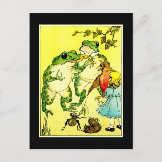カエルパーティー ポストカード (正面)