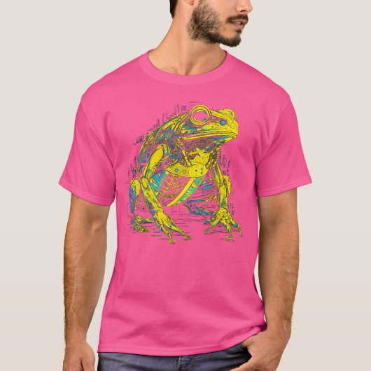 カエルファンタジーアートアニマルカエル Tシャツ (正面)