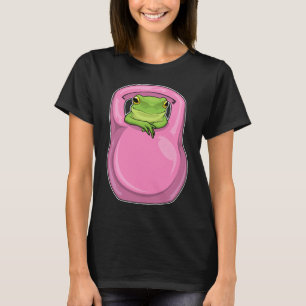 カエルフィットネスダンベル Tシャツ