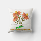 カエルフローラキノコ装飾用クッション クッション (裏面)