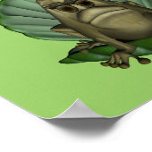 カエルプリンセスキッズルームパーソナライズされたウォールポスター ポスター (角)