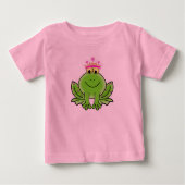 カエルプリンセスベビー素晴らしジャージーTシャツ ベビーTシャツ (正面)