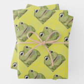 カエルプリント包装紙 ラッピングペーパーシート (インサイチュ)