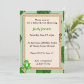 カエルベビー招待状 招待状 (スタンド正面)