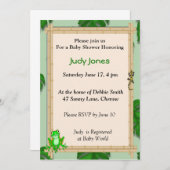 カエルベビー招待状 招待状 (正面/裏面)