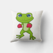 カエルボクシングボクサーボクシング手袋 クッション (裏面)