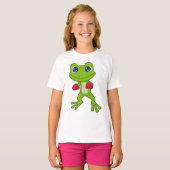 カエルボクシングボクサーボクシング手袋 Tシャツ (正面フル)
