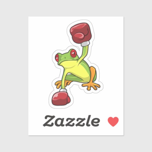 カエルボクシングボクシング手袋 シール (シート)