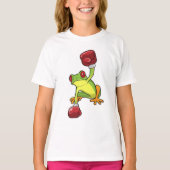 カエルボクシングボクシング手袋 Tシャツ (正面)