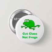 カエルボタンを救って下さい 缶バッジ (正面&裏面)