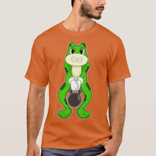 カエルボディビルダンベル Tシャツ