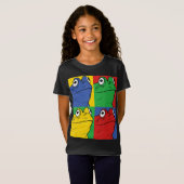 カエルポップ・アートのアート – 両生類 |かわいいギフト Tシャツ (正面フル)