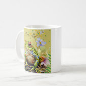 カエルモダンの水の色のおもしろいジョーク コーヒーマグカップ (正面左)