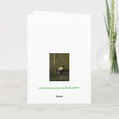 カエルユーモアのあるの父親の日札 カード (裏面)