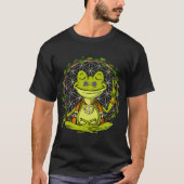 カエルヨガ瞑想 Tシャツ (正面)