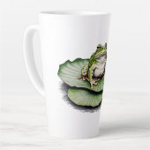 カエルラテコーヒーマグ カフェラテマグ (左アングル)
