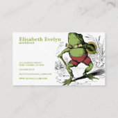 カエルヴィンテージスケッチ 名刺 (裏面)