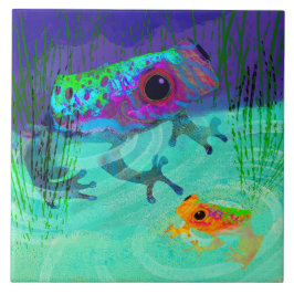 カエル三獣医 タイル