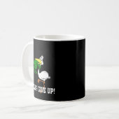 カエル与えの喉を詰まらせないこと コーヒーマグカップ (正面左)