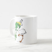 カエル与えの喉を詰まらせないこと コーヒーマグカップ (正面左)