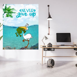 カエル与えの喉を詰まらせないこと フォトプリント