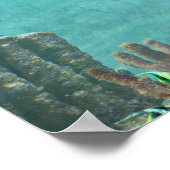 カエル与えの喉を詰まらせないこと ポスター (角)