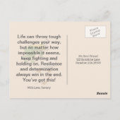 カエル与えの喉を詰まらせないこと ポストカード (裏面)