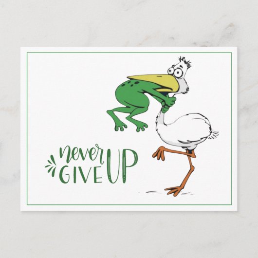 カエル与えの喉を詰まらせないこと ポストカード (正面)