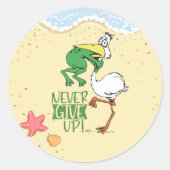 カエル与えの喉を詰まらせないこと ラウンドシール (正面)