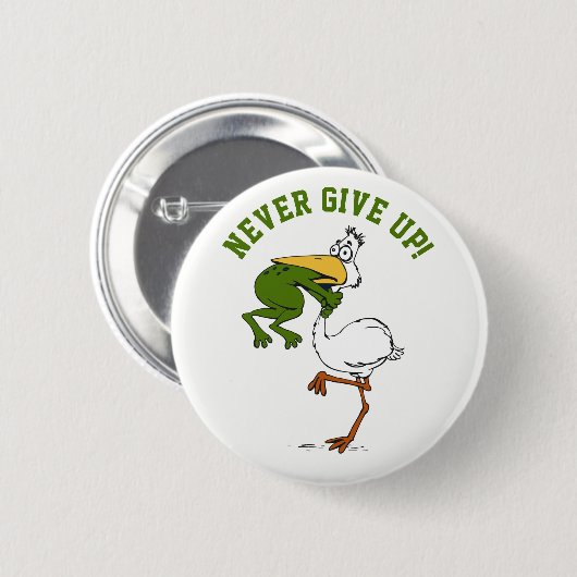 カエル与えの喉を詰まらせないこと 缶バッジ (正面&裏面)