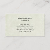 カエル人形を持つ少女 かわいいファンタジー 名刺 (裏面)