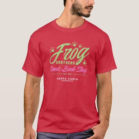 カエル兄弟コミック本屋の男友達 Tシャツ (正面)