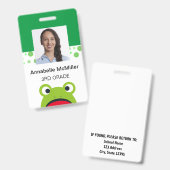 カエル先生幼稚園 バッジ (正面＆裏面)