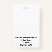 カエル先生幼稚園 バッジ (裏面)