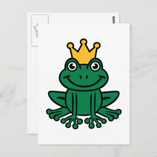 カエル冠 ポストカード (正面/裏面)