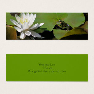 カエル及びスイリ自然ミニブックマーク