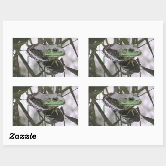 カエル反射シール 長方形シール (シート)