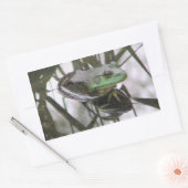 カエル反射シール 長方形シール (封筒)