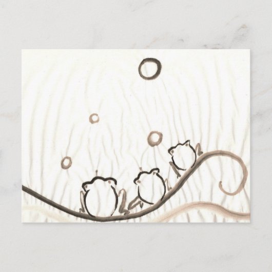 カエル合唱団 ポストカード (正面)