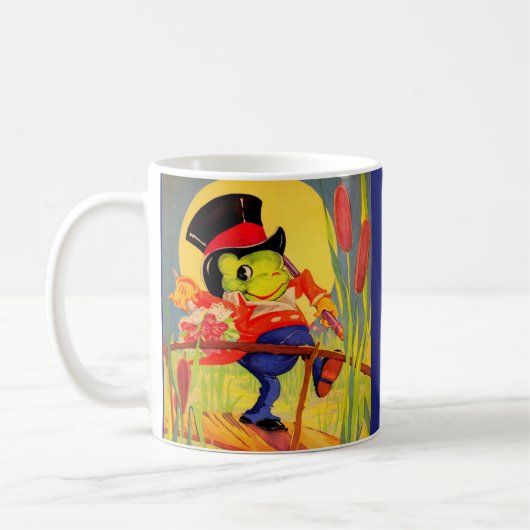 カエル君の婚活 コーヒーマグカップ (左)