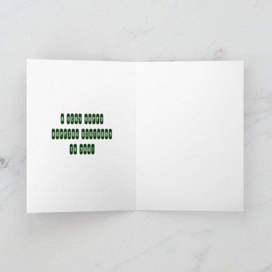 カエル夢誕生日カード カード (内部)