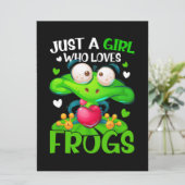 カエル大好きな女の子ガール蛙 カード (スタンド正面)
