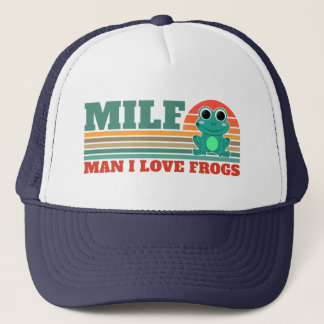 カエル大好き男 MILF 両生類 愛好家 ジョーク キャップ