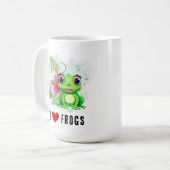 カエル好きのためのコーヒーマグ コーヒーマグカップ (正面左)