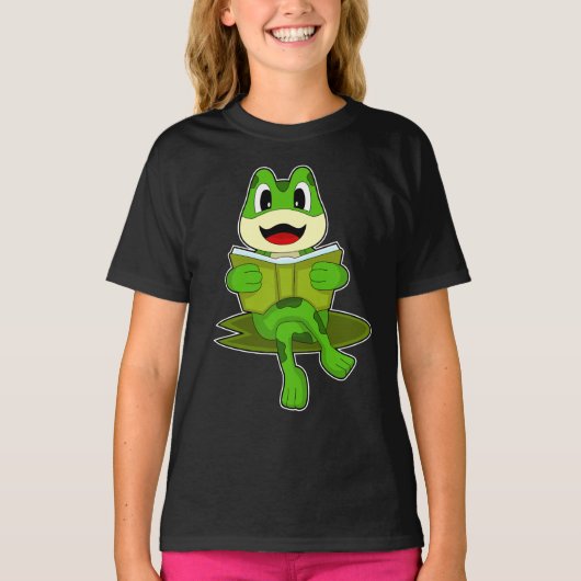 カエル好きのための本 Tシャツ (正面)