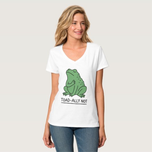 カエル嫌いじゃないけどヒキガエル派 Tシャツ (正面フル)