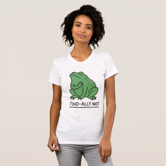 カエル嫌いじゃないけどヒキガエル派 Tシャツ (正面フル)