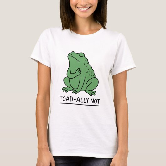 カエル嫌いじゃないけどヒキガエル派 Tシャツ (正面)