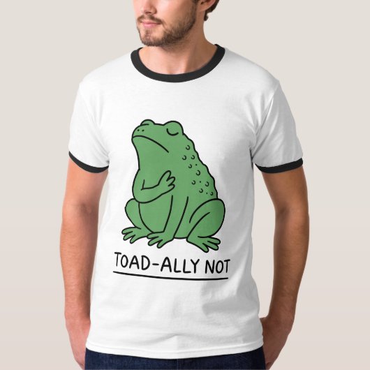 カエル嫌いじゃないけどヒキガエル派 Tシャツ (正面)